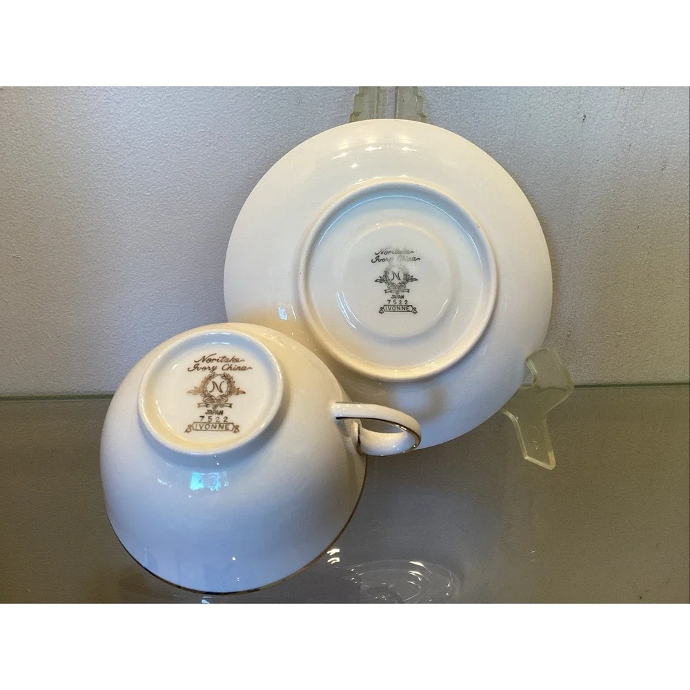 Noritake Ivory China Cup And Saucer Set 